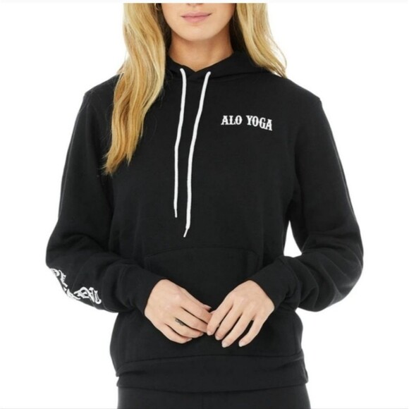 ALO Yoga Arbor Hoodie in Black Air Land Ocean - Picture 1 of 5